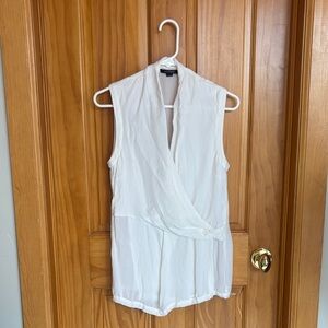 100% Silk Sleeveless Wrap Top